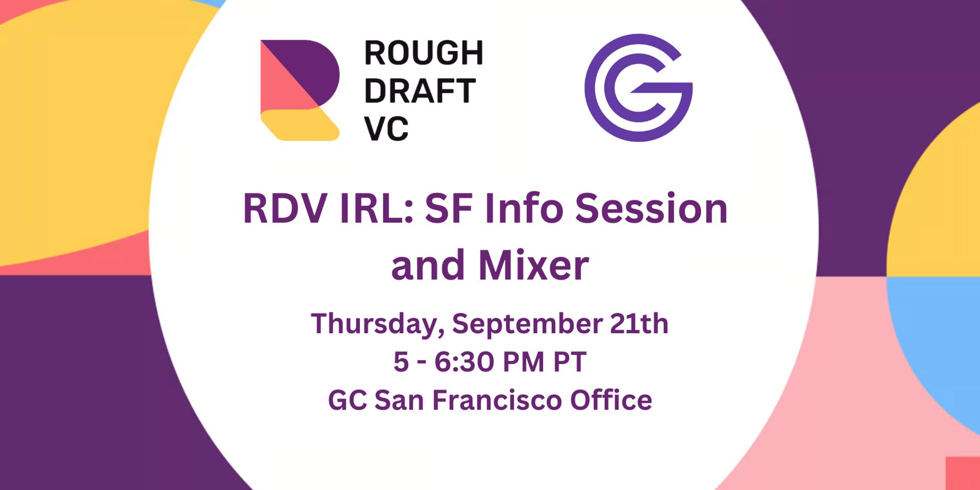 Cover Image for RDV IRL: SF Info Session and Mixer