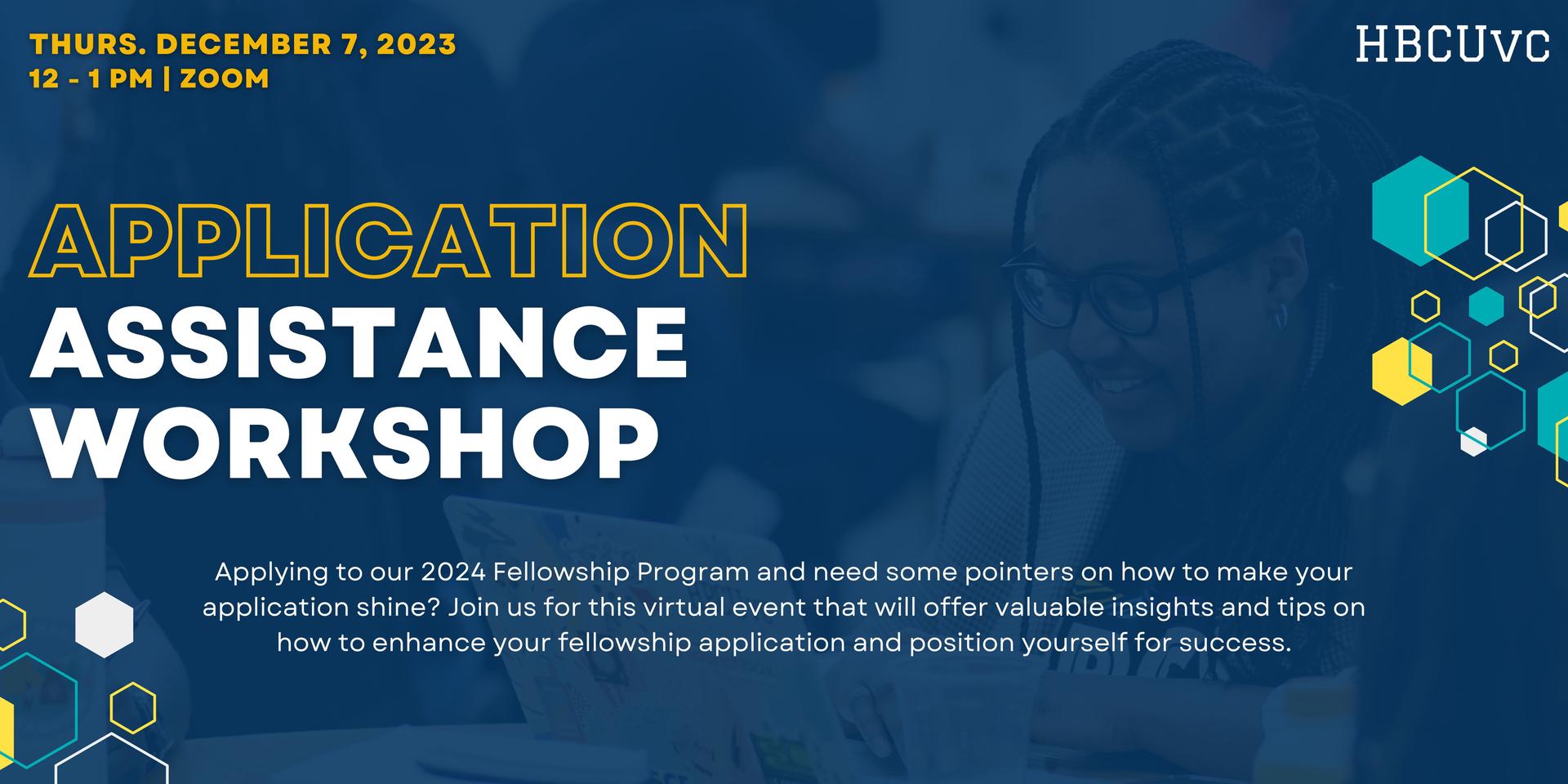 Cover Image for HBCUvc Application Assistance Workshop