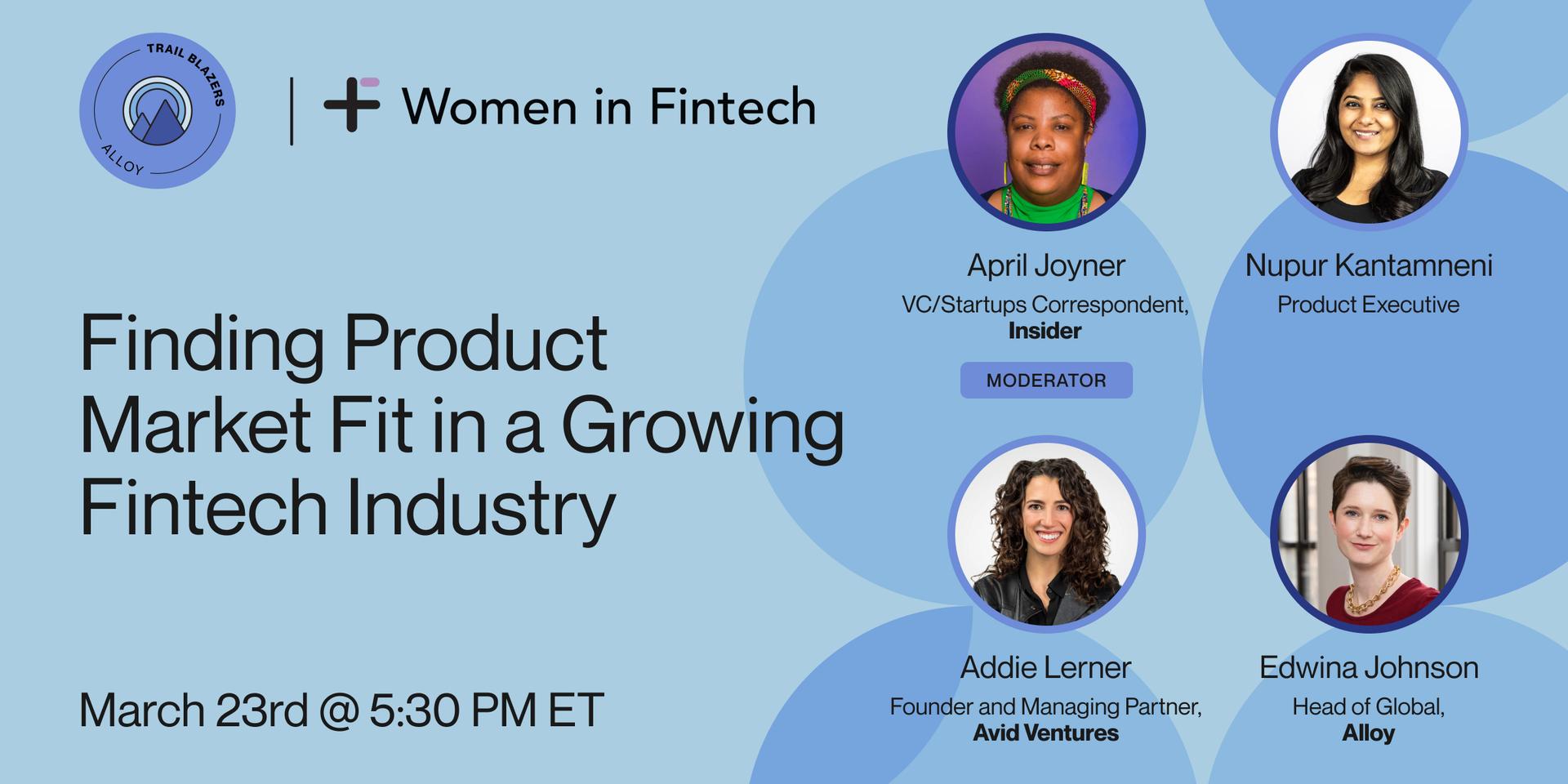 Cover Image for Women in Fintech x Alloy Trailblazers: Panel & Networking