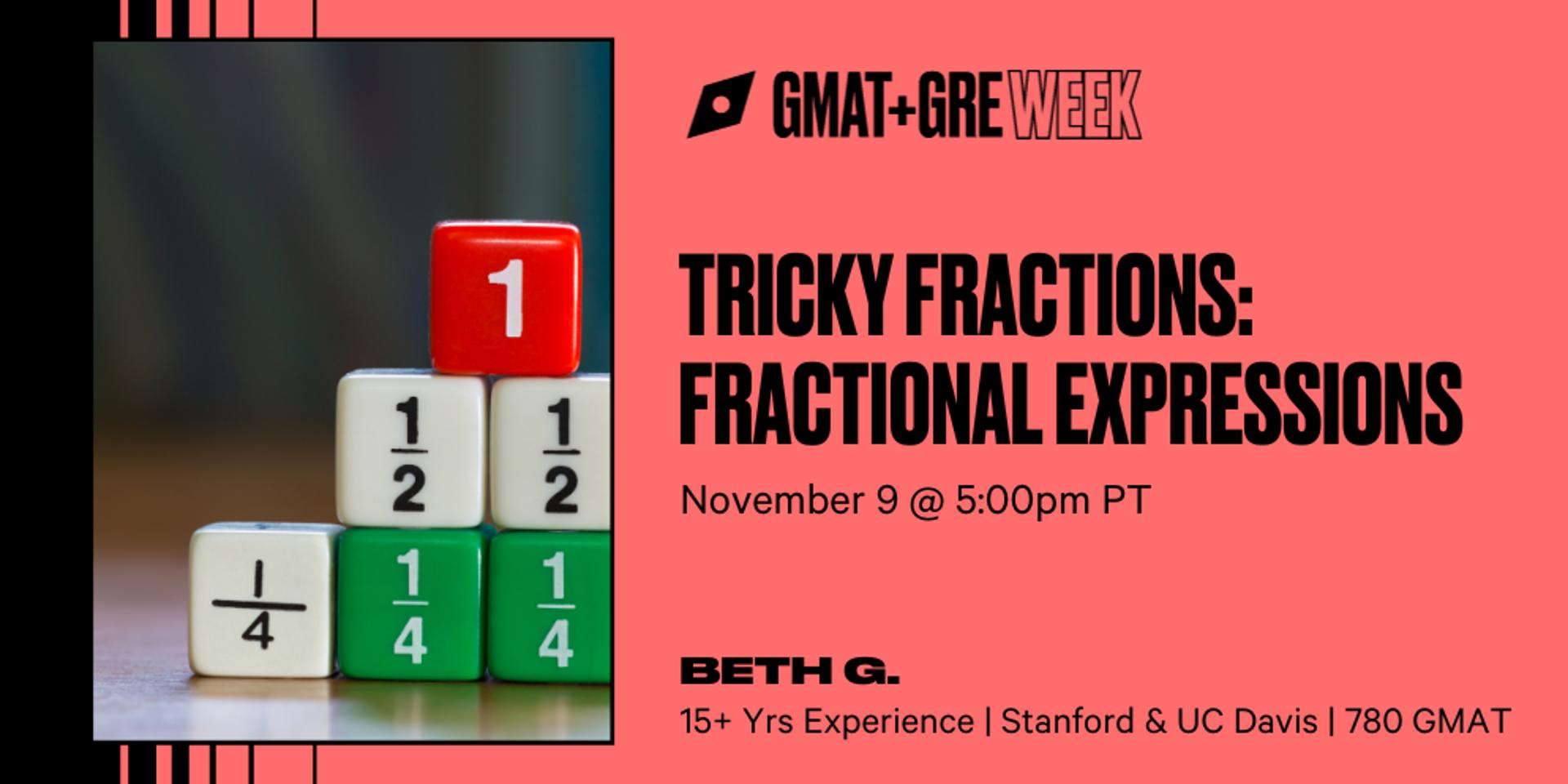 Cover Image for Tricky Fractions: Fractional Expressions