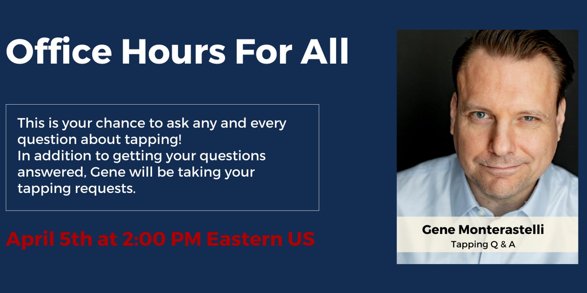 Cover Image for Office Hours for All w/ Gene Monterastelli