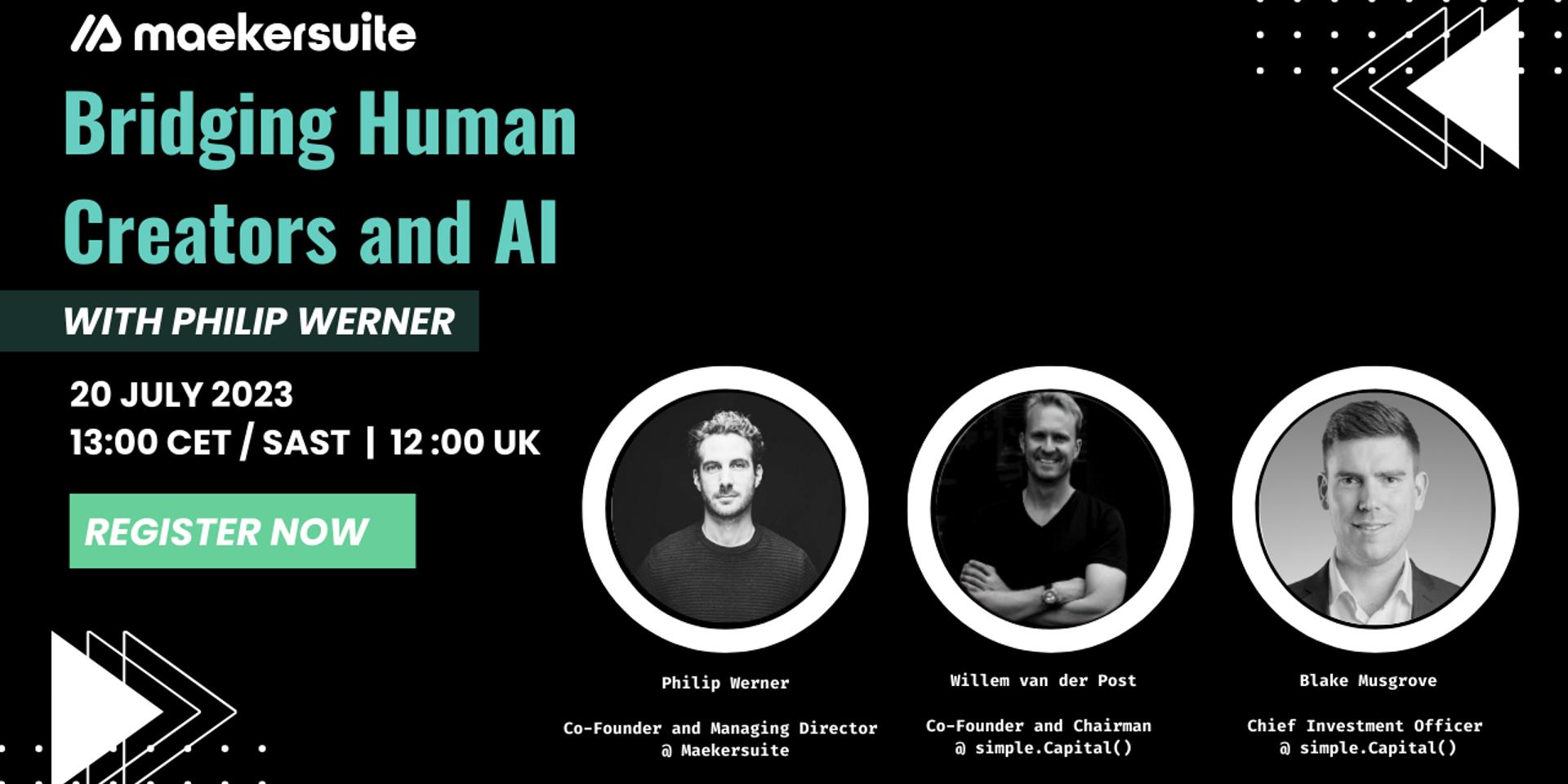 Cover Image for Bridging Human Creators and AI with Philip Werner, Co-Founder of Maekersuite