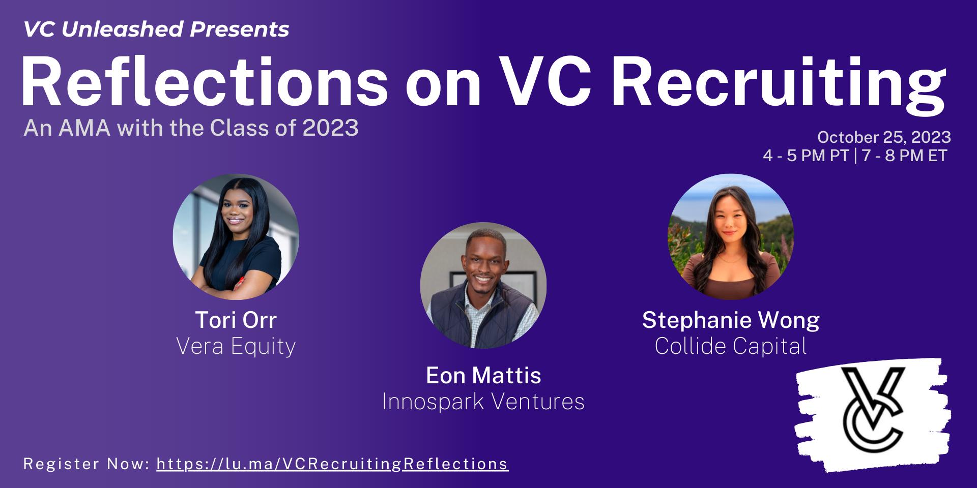 Cover Image for VC Unleashed presents Reflections on VC Recruiting