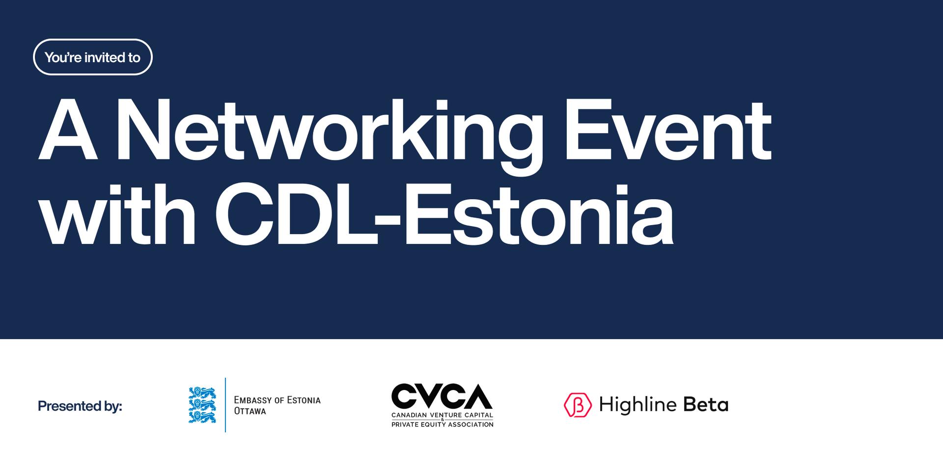 Cover Image for You're Invited to a Private Networking Event with CDL-Estonia delegation