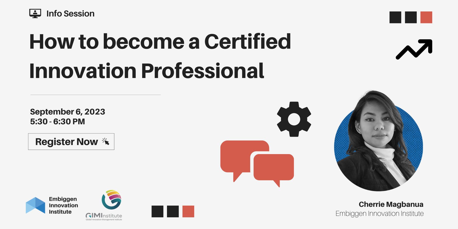 Info Session: How To Become A Certified Innovation Professional With ...