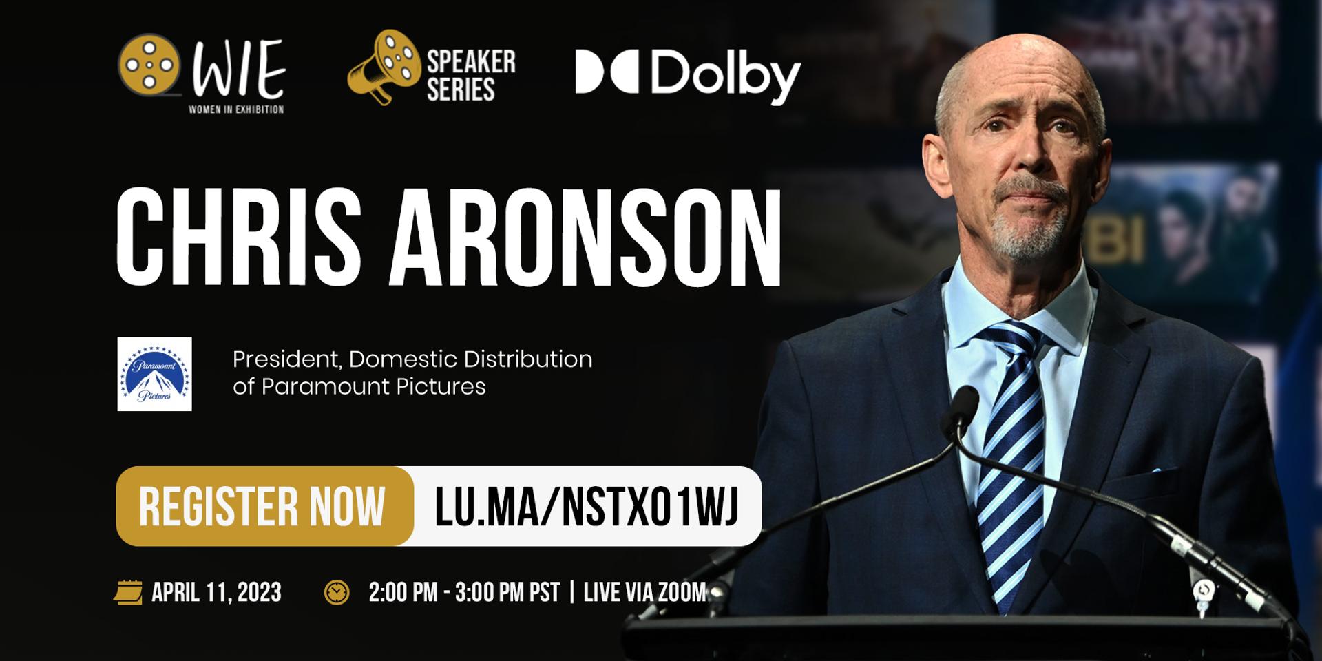 WIE Speaker Series with Chris Aronson of Paramount Pictures · Zoom · Luma