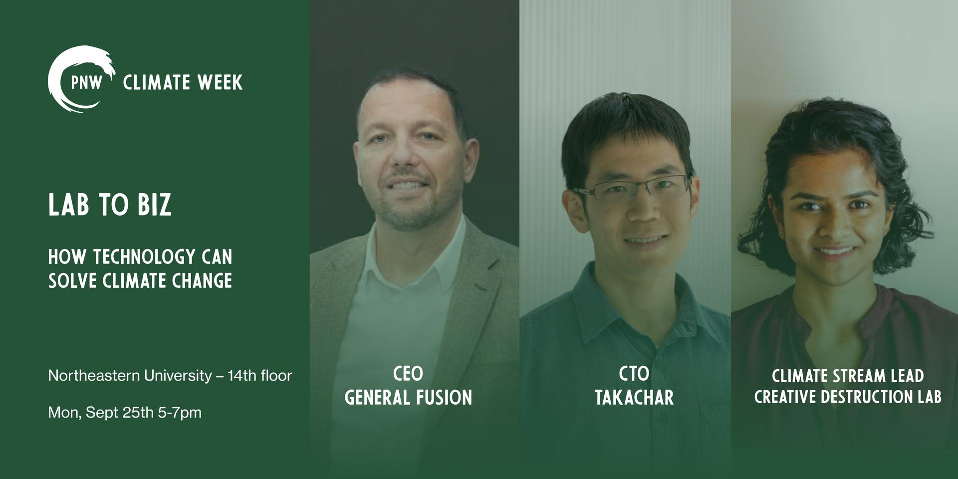 Cover Image for [Vancouver] Lab to Biz: How technology can solve climate change