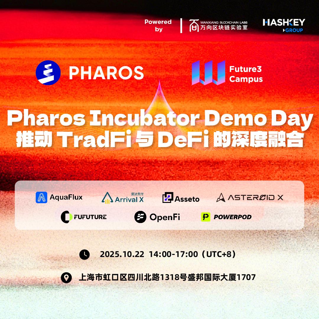 Pharos Incubator Demo Day: Cover image driving the deep integration of TradFi and DeFi