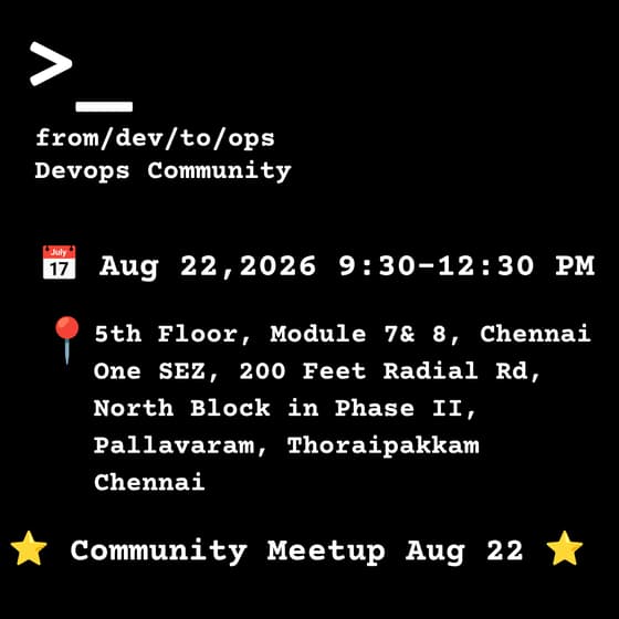from_Dev_to_Ops | Devops Community Meetup Aug 22