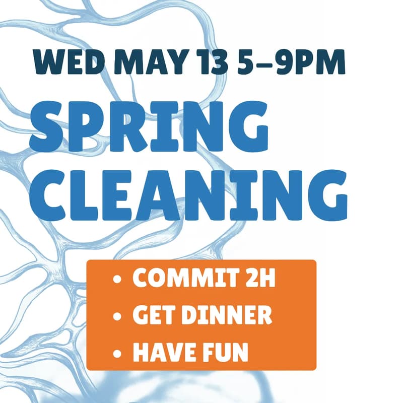 Cover Image for Spring Cleaning - Open Registration