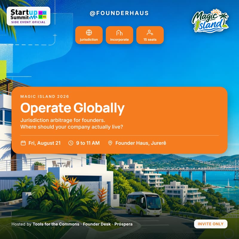 Cover Image for Operate Globally: 101 Jurisdiction Arbitrage for Founders