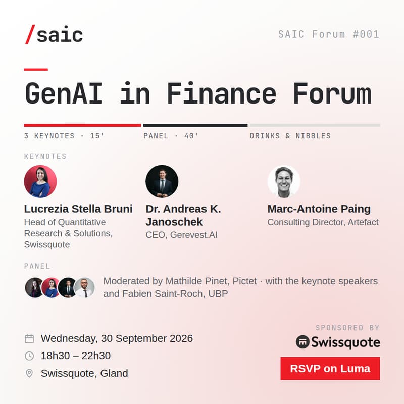 Cover Image for GenAI in Finance Forum