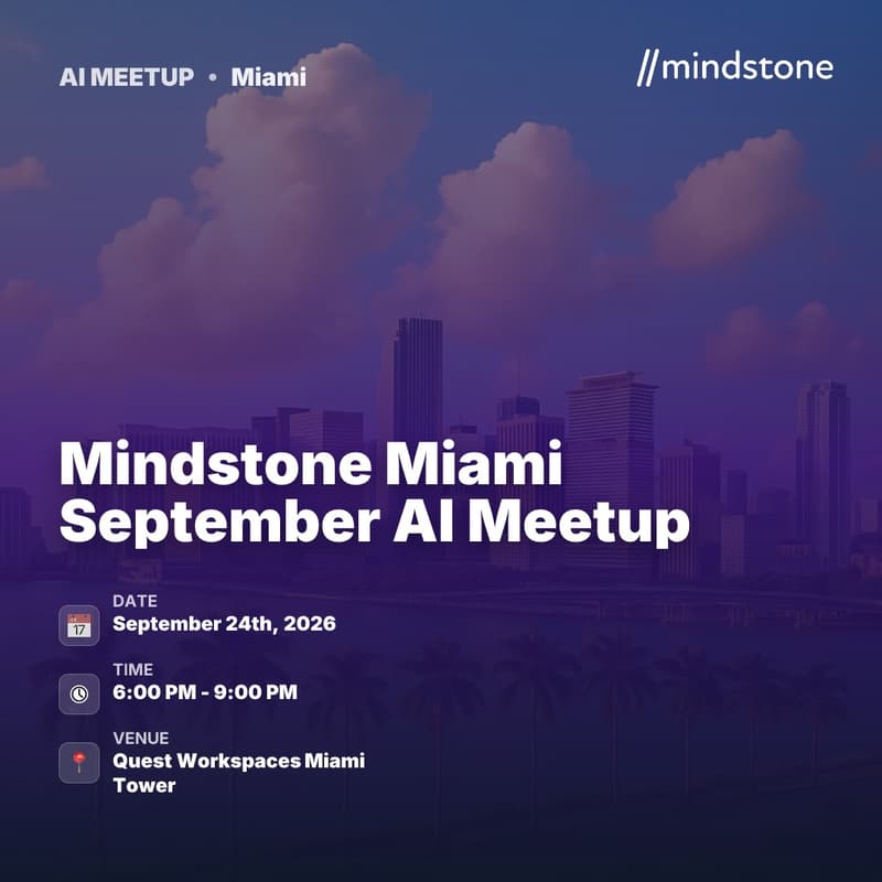 Cover Image for Mindstone Miami September AI Meetup