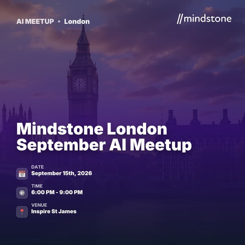 Cover Image for Mindstone London September AI Meetup