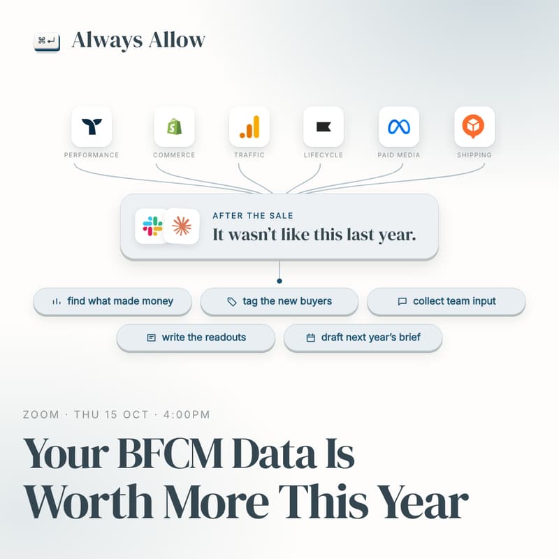 Cover Image for Your BFCM Data Is Worth More This Year