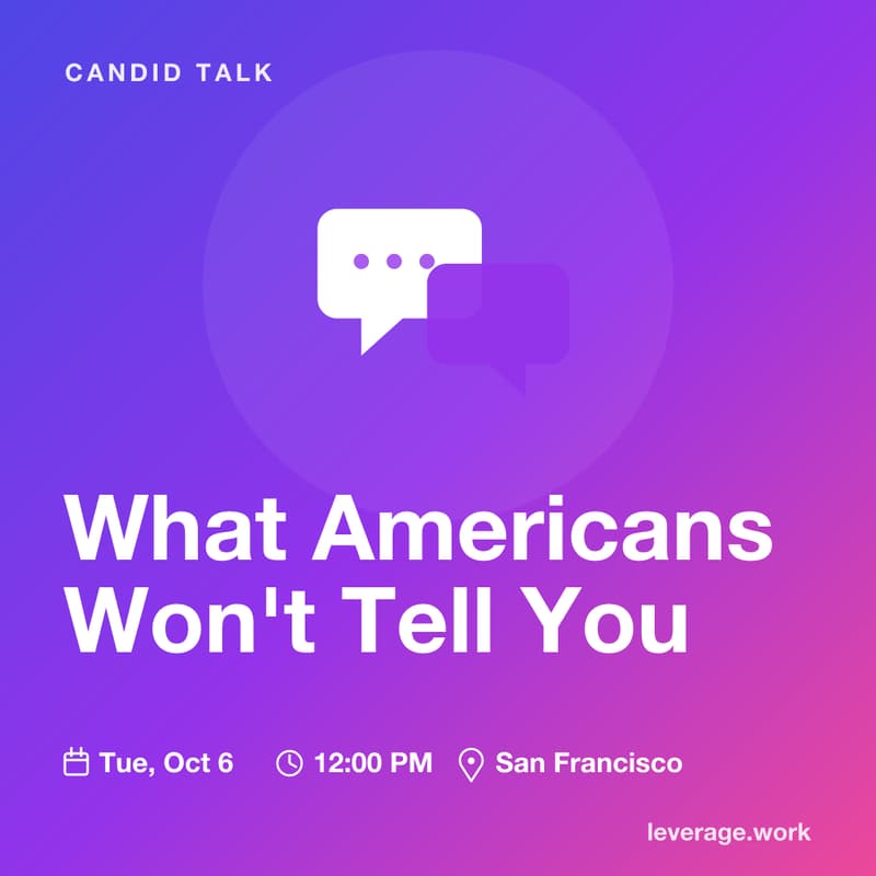 Cover Image for What Americans Won't Tell You