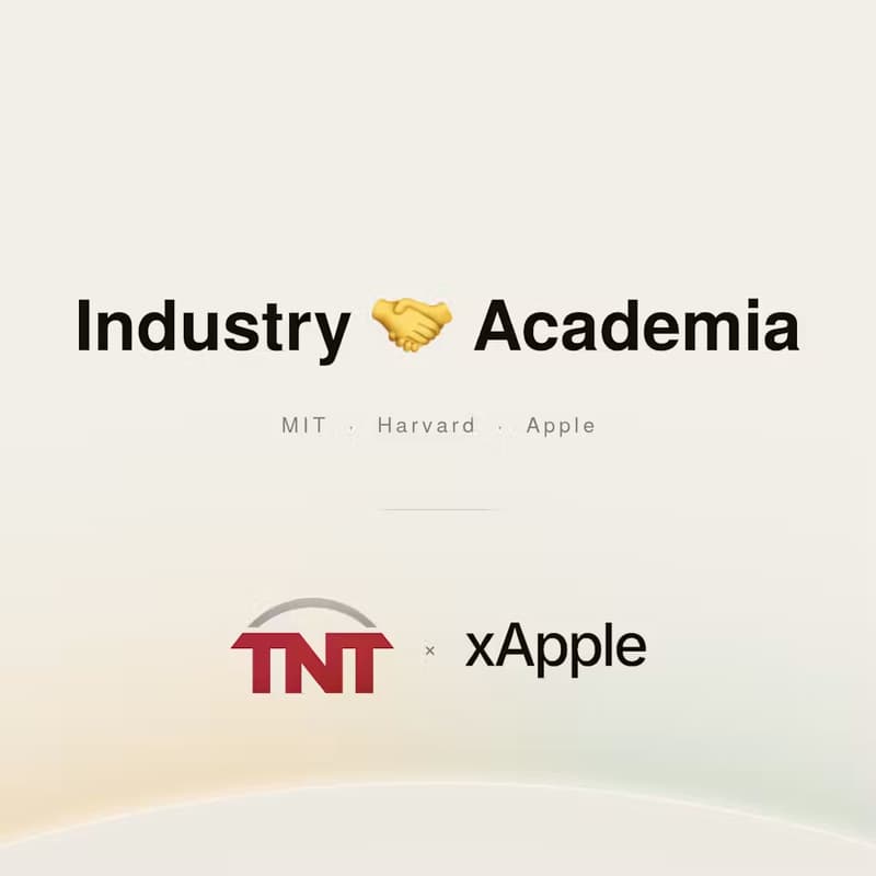 Cover Image for Industry 🤝 Academia | by xApple and TNT - Members Only