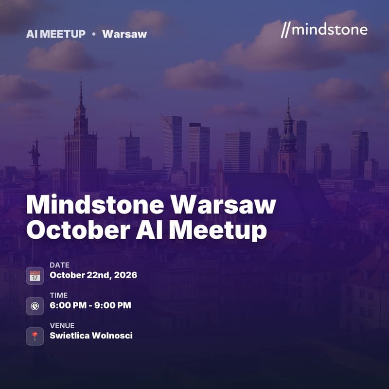 Cover Image for Mindstone Warsaw October AI Meetup