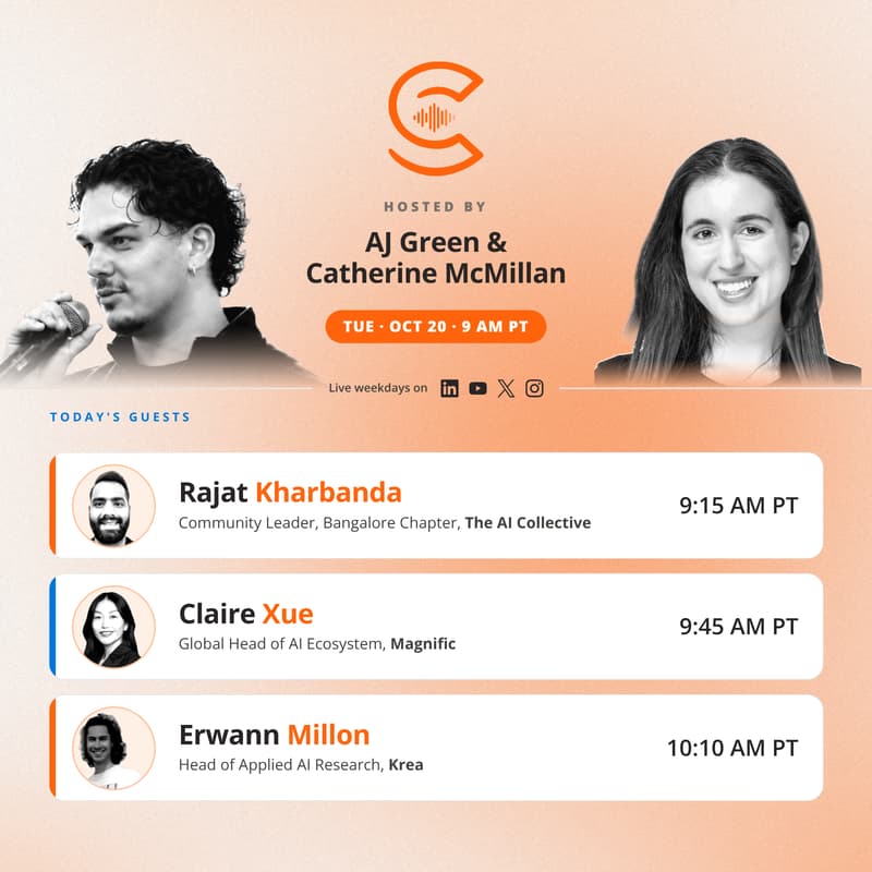 The AI Collective Podcast with AJ & Catherine: Tuesday, Oct 20