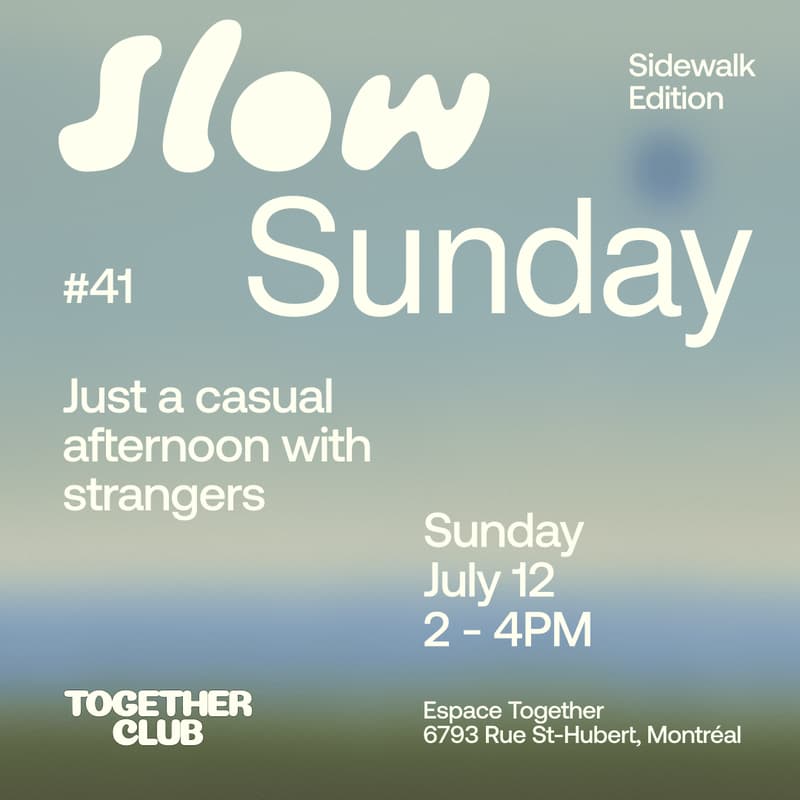 Cover Image for Slow Sunday *Montréal* #41 — Sur le trottoir
