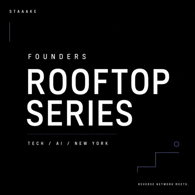 Cover Image for Founders Rooftop Series, AI/Tech (Second last) — Reverse Network Meet