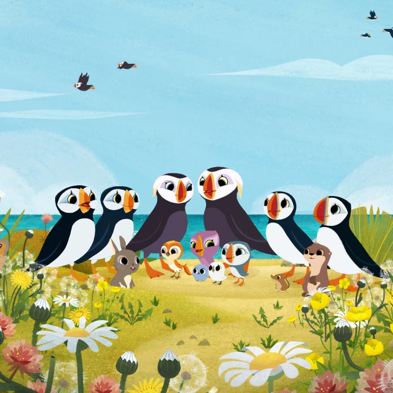 Cover Image for パフィンの小さな島 / Puffin Rock and the New Friends