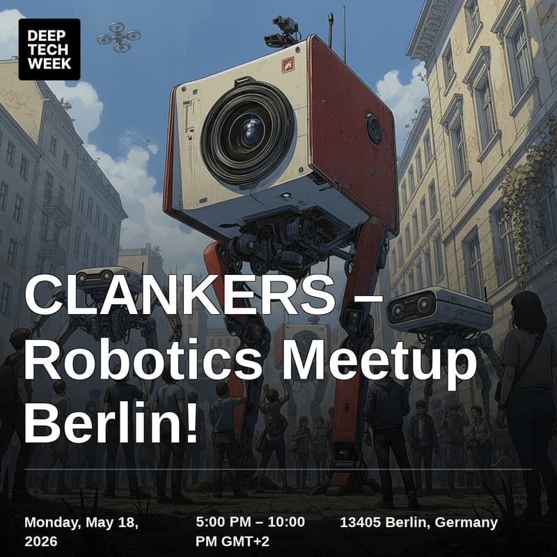 Cover Image for CLANKERS – Robotics Meetup Berlin!