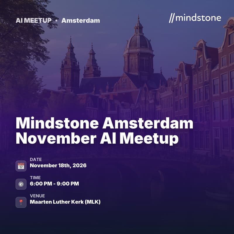 Cover Image for Mindstone Amsterdam November AI Meetup