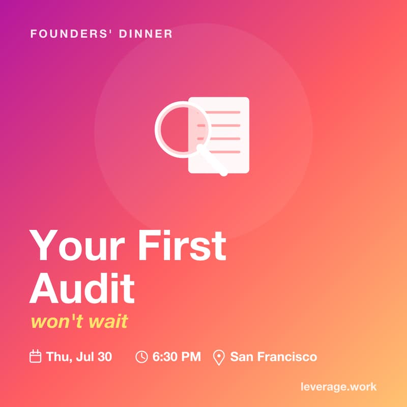 Cover Image for Your First Audit Won't Wait