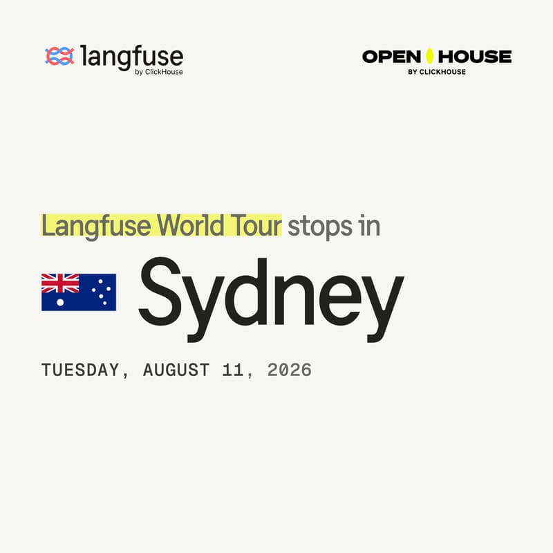 Cover Image for Langfuse @ OpenHouse Sydney