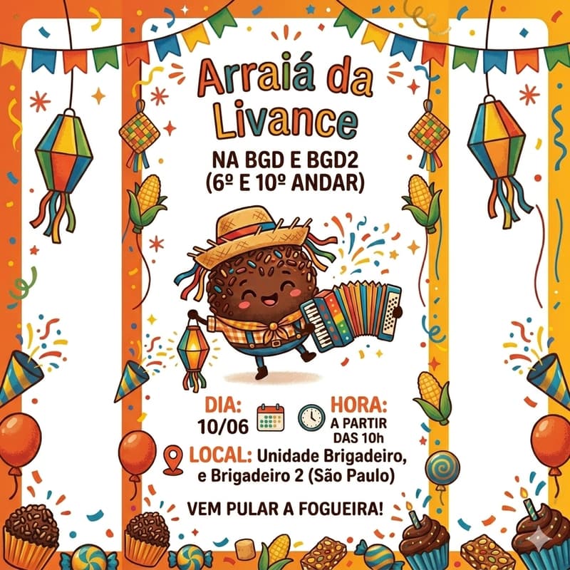 Cover Image for Arraiá da Livance Brigadeiro
