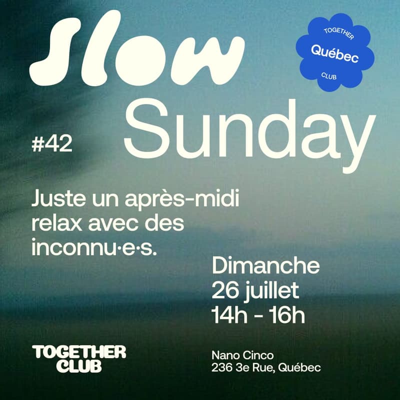 Cover Image for Slow Sunday *Québec* #42 – Nano Cinco