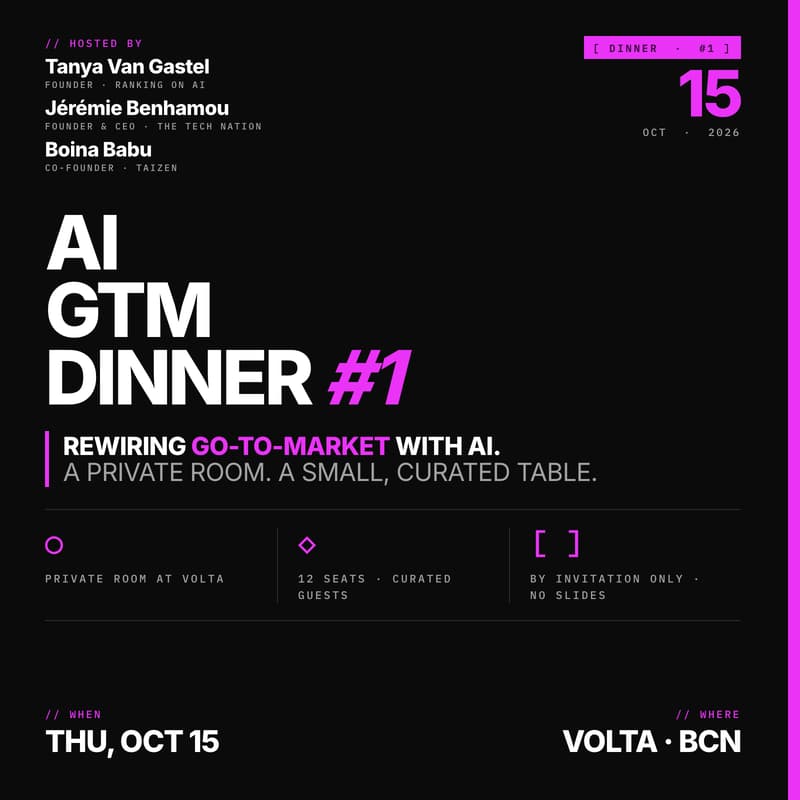 Cover Image for AI GTM Dinner #1 · Barcelona