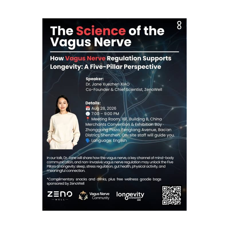 Cover Image for How Vagus Nerve Regulation Supports Longevity: A Five-Pillar Perspective