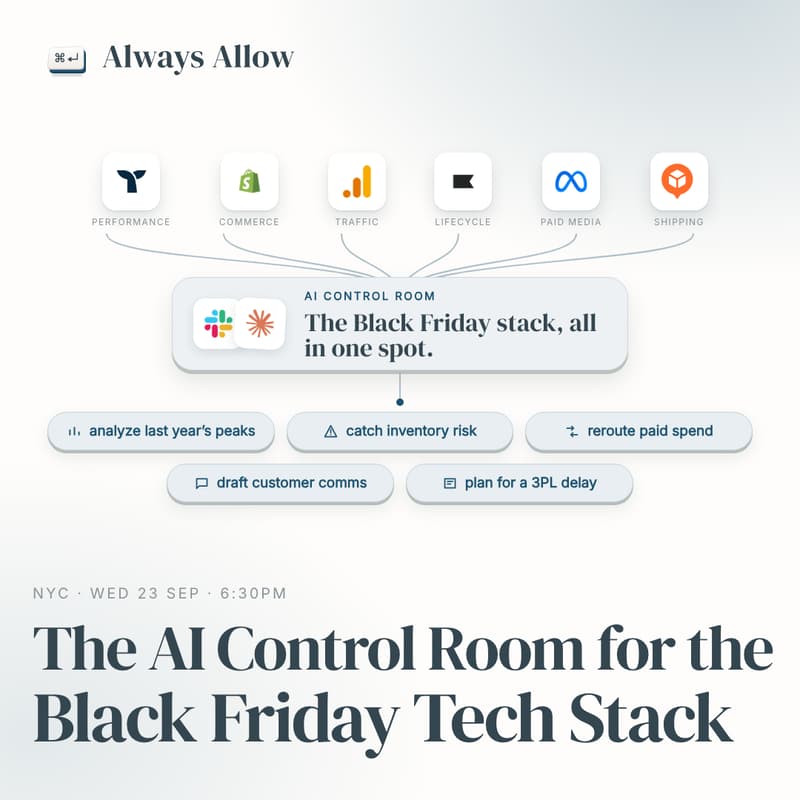 Cover Image for The AI Control Room for the Black Friday Tech Stack