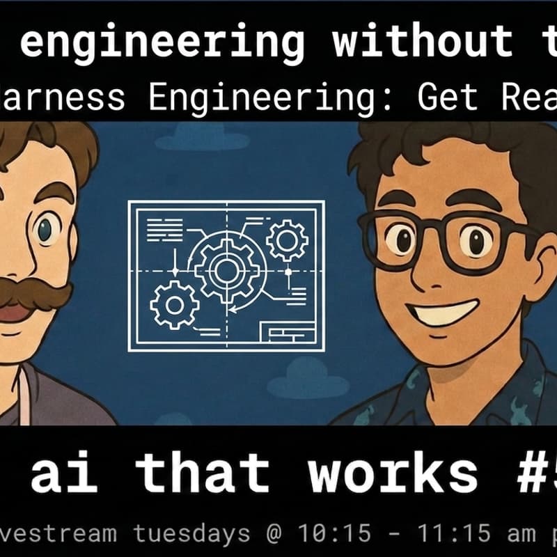 Cover Image for 🦄 ai that works: harness engineering without the hype