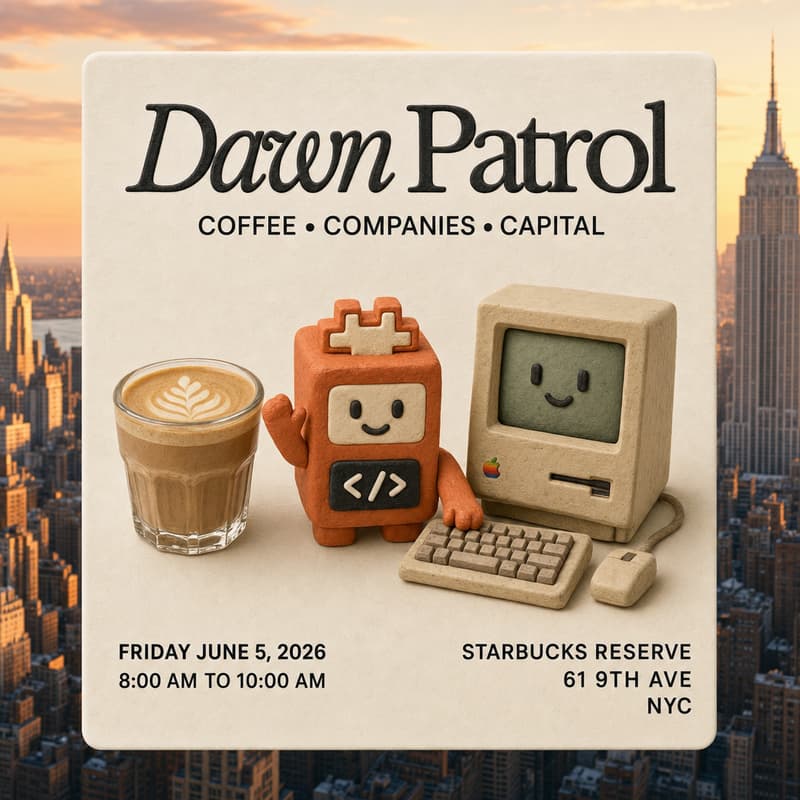 Cover Image for Dawn Patrol: Founder Coffee Meetup - NYC 6/5