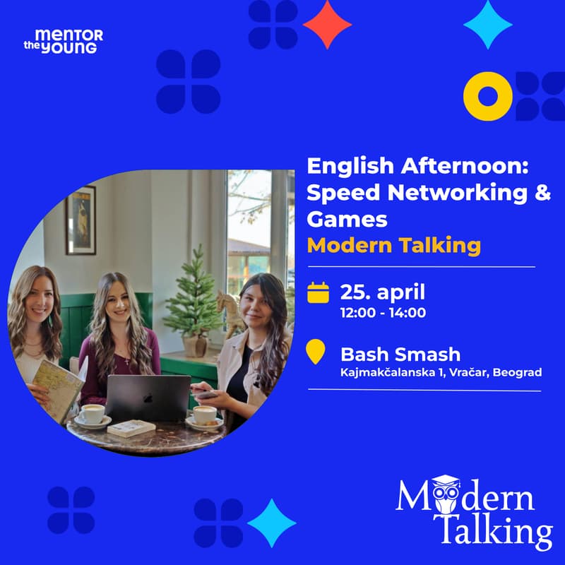 Cover Image for English Afternoon: Speed Networking & Games - Modern Talking [Mentor The Young]