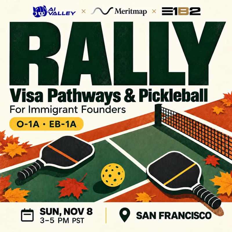Cover Image for Rally: Visa Pathways & Pickleball for Immigrant Founders (Seed–Series A+)