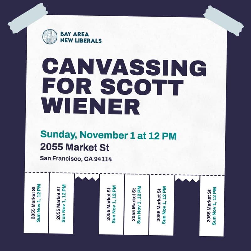 Cover Image for Canvassing for Scott Wiener