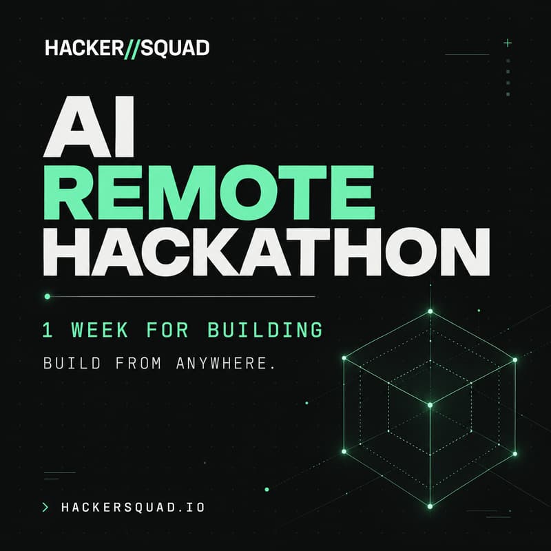 Cover Image for AI Remote Hackathon (1 Week for Building)