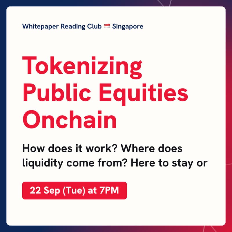 Cover Image for RWA Tokenization of Public Equities Onchain