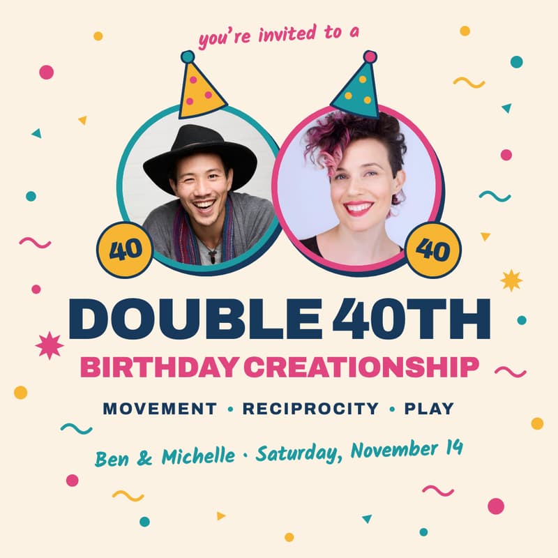 Cover Image for Double 40th Birthday Creationship: Movement, Reciprocity, and Play