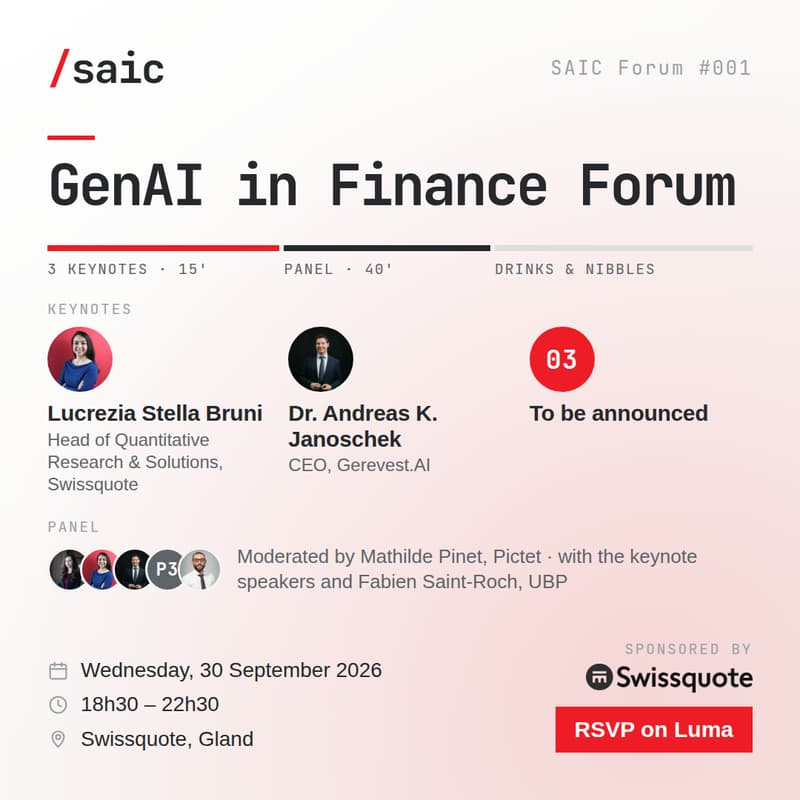 Cover Image for GenAI in Finance Forum