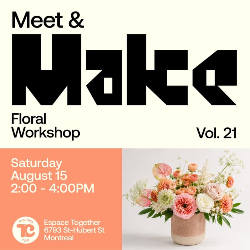 Cover Image for Meet & Make #21 – Arrangement floral 💐