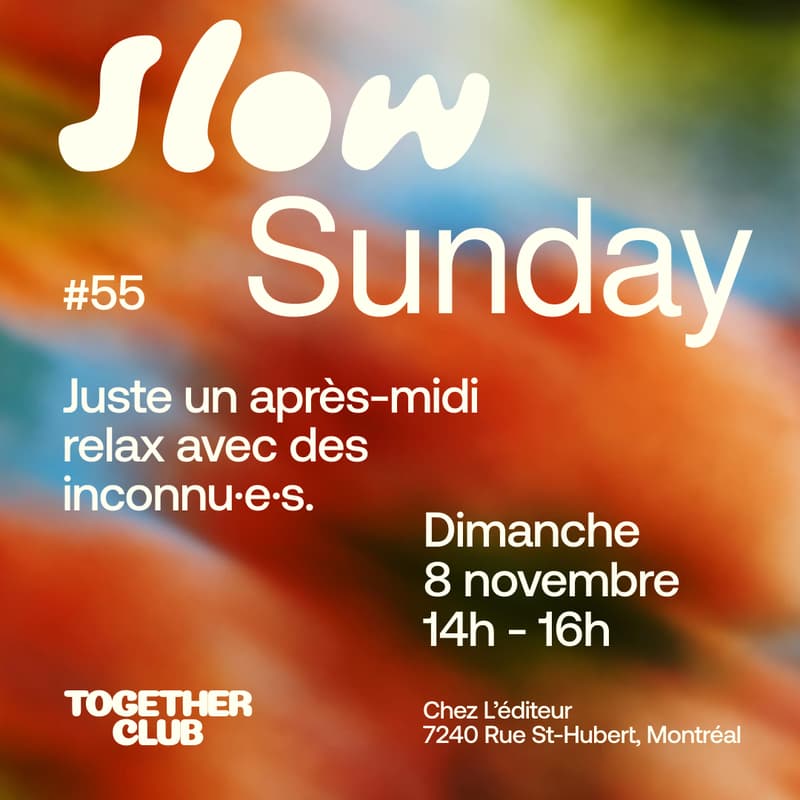 Cover Image for Slow Sunday *Montréal* #55 – Café L'Éditeur