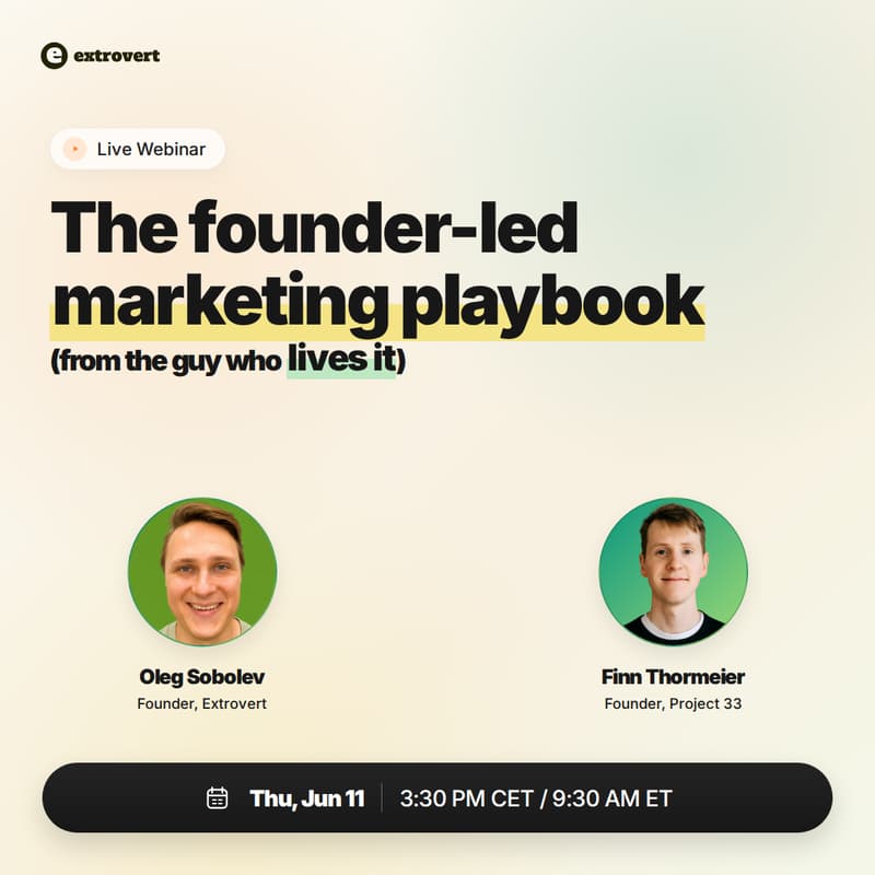 Cover Image for The founder-led marketing playbook (from the guy who lives it)
