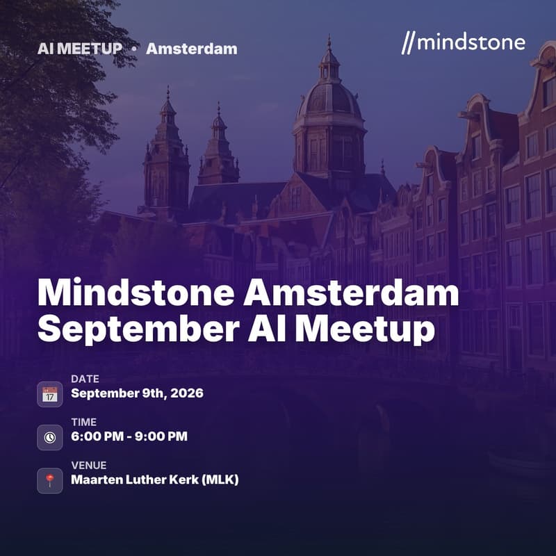 Cover Image for Mindstone Amsterdam September AI Meetup