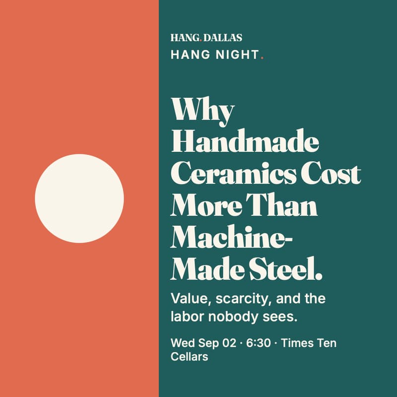 Cover Image for Why Handmade Ceramics Cost More Than Machine-Made Steel. Value, scarcity, and the labor nobody sees.