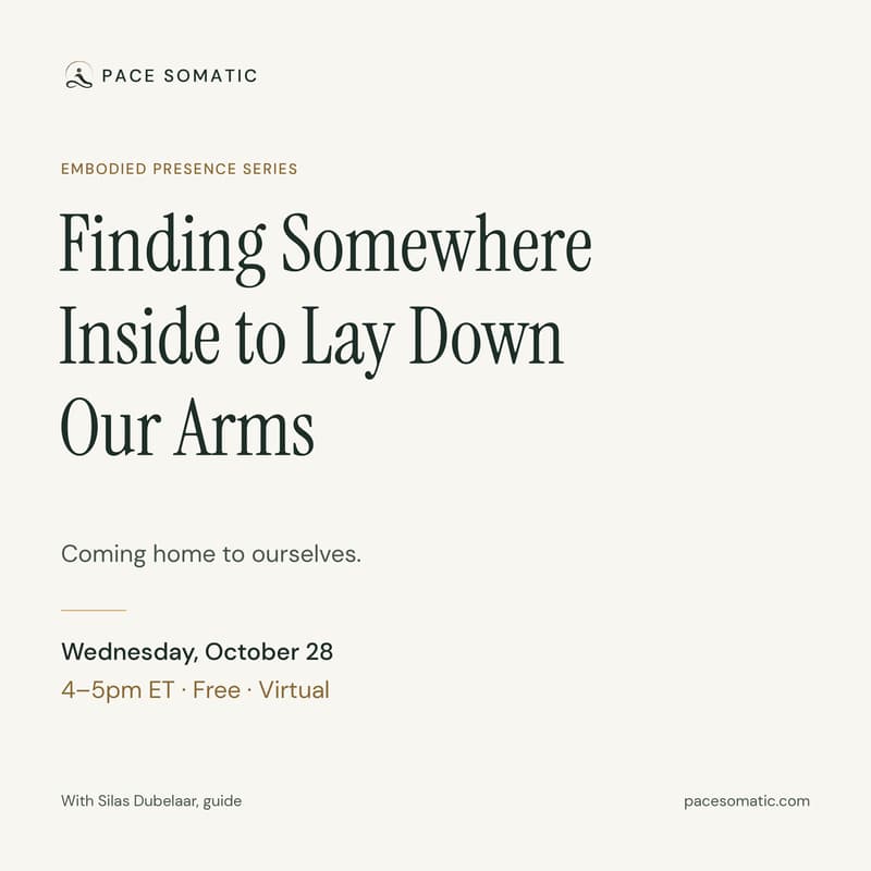Cover Image for Finding Somewhere Inside to Lay Down Our Arms